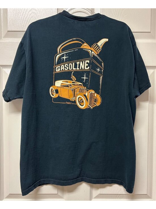Gasoline Other - Gasoline Graphic T-Shirt XL Black Ford Hot Rod Coupe Garage Wear Kustom Kulture